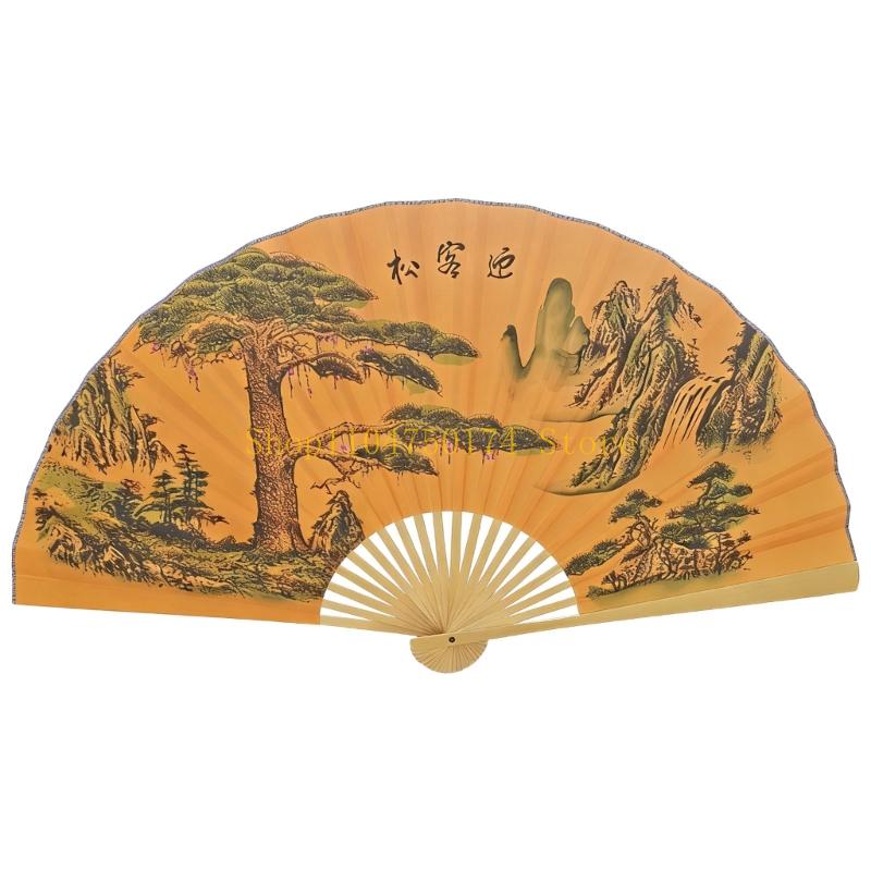 Velký dekorační závěsný vějíř Tradiční skládací bambusový vějíř pro nástěnnou dekoraci nejlepší prodej