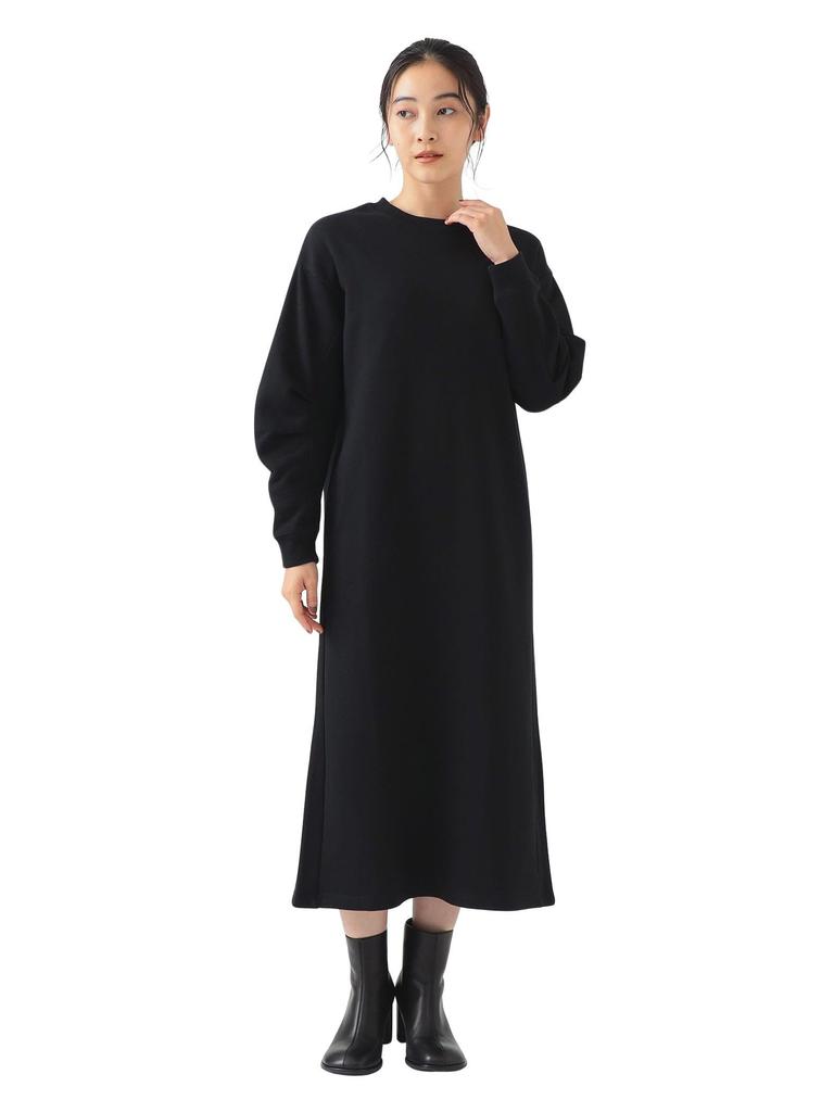 B:MING LIFE STORE by BEAMS Women's Fleece Dress with Sleeve Form (S-M) Black, Size S