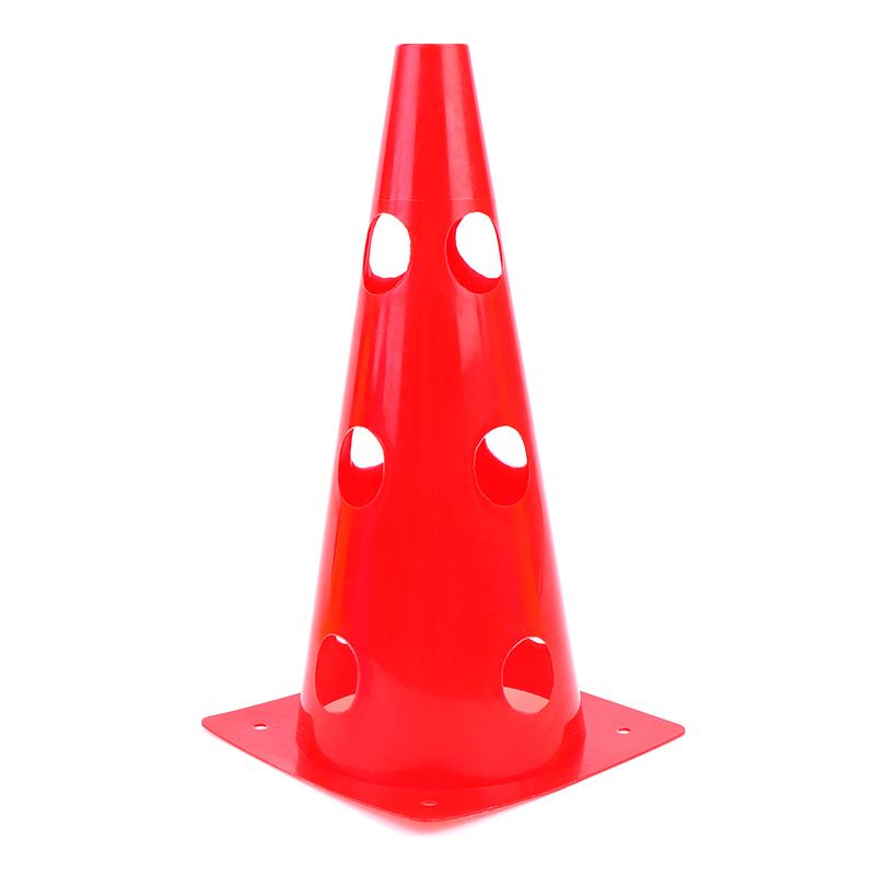 5Pcs 32Cm Barrier Football Road Flat Training Cone Perforated Sign Obstacles Road Cones Soccer Basketball Training Equipment