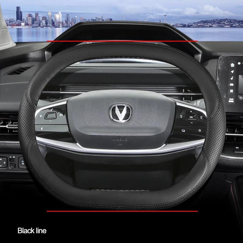 High Quality Leather Car Steering Wheel Cover Wrap for Changan Lamore 2026 2026 Braid On Steering-Wheel Protector