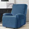Silver Fox Velvet Solid Color Split Chivas Sofa Cover Elastic Chair Cover All-inclusive Velvet Massage Recliner Protective Chair Cover for Home