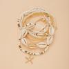 7-Piece Set Of Bohemian Fashion Jewelry Starfish Beaded Anklet Beach Bracelet