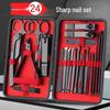 Spot Black 24-Piece Stainless Steel Nail Clipper & Pedicure Set