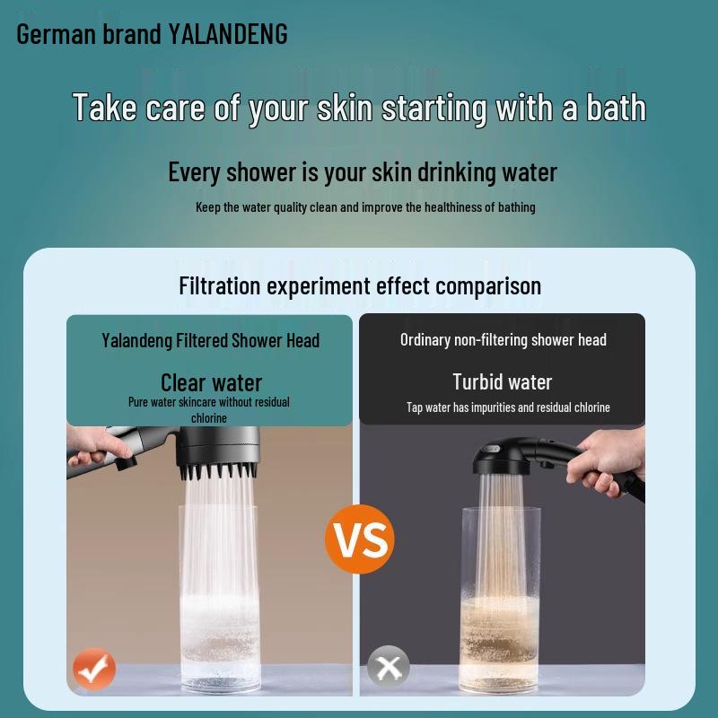 Ultra-High Pressure Massage Shower Head with Spray Booster and Hair Dryer Nozzle