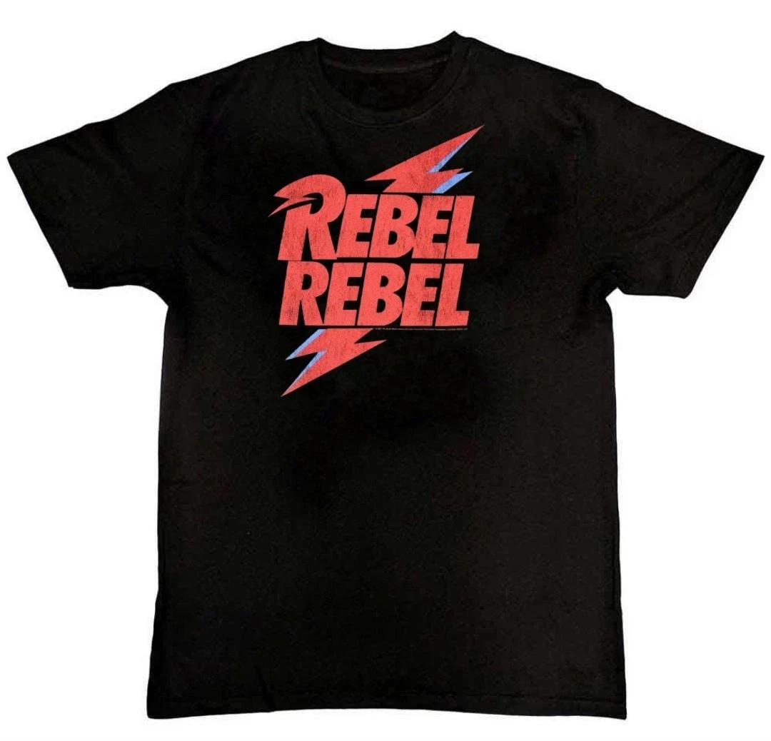 Men s and Women s T-shirts David Bowie Rebel Rebel Iconic Music Graphic Mens T-Shirt S M L XL 2 3 4 XL S