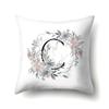 Polyester Pillowcase Simple and Fresh Xiaohua Home Furnishing 26 English Letter Printed Waist Cushion Pillowcase