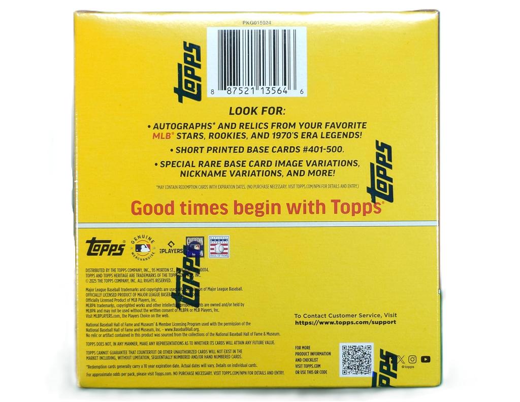 2025 Topps Heritage Baseball - Mega Box [Parallel Import]