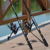 Fishing Rod Kit - Telescopic Travel Fishing Rod with Reel Combos Set Portable Carbon Light Weight