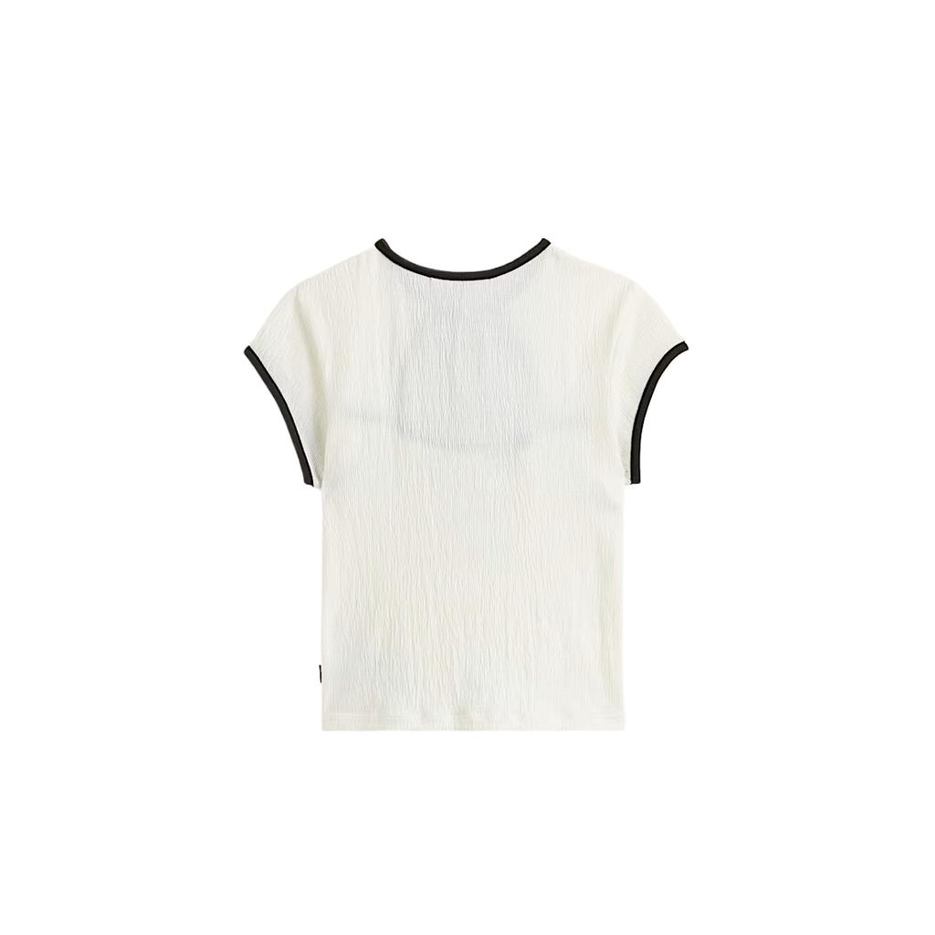 Vans Fitted Short Sleeve Crew Neck Shirt Women tops VN000R3UU20