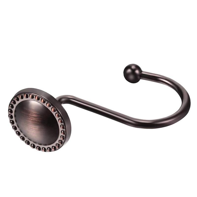 8 anneaux rideaux 46x58 mm avec bague/crochet antic bronze