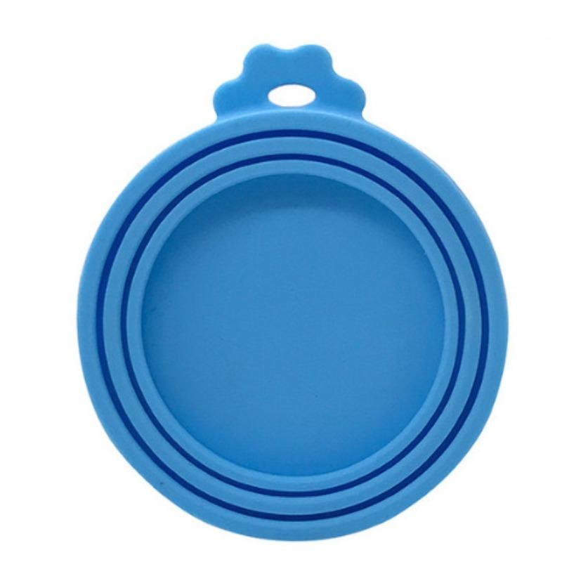 Pet Can Lid for Freshness Preservation, Cat and Dog Food Sealed with Three in One Silicone Material, Easy To Use and Convenient