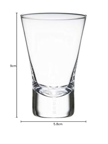 Wired Beans Eternal Shot Glass, Transparent, 90ml, in a Japanese Cedar Box