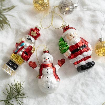 Snowman Christmas Glass Ornaments Christmas Theme Christmas Hanging  Door Window