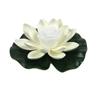 18CM Fake Lotus Flower LED Swimming Pool Garden Pond Floating Floral Lamp Micro Landscape Flower Floating Fake Lotus Plant