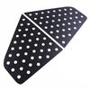 For Kia Soul - Aluminum Alloy Black Car Rear Triangular Glass Window Honeycomb Decorative Panel Sticker Accessories