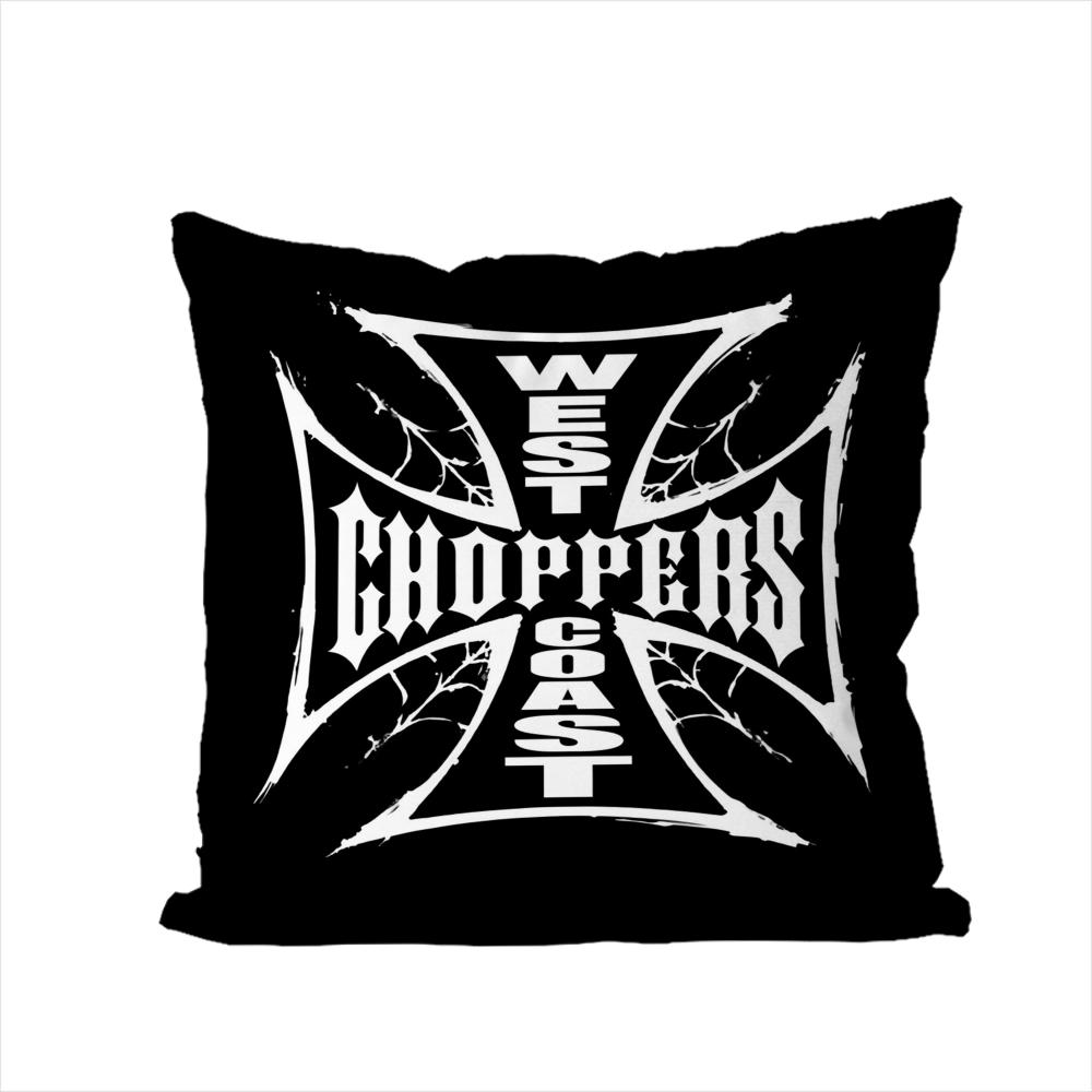 West Coast CChoppers Pillow Case For Car Sofa Decorative Home Doublesided Print Plush Square Throw Pillow Cushion Cover