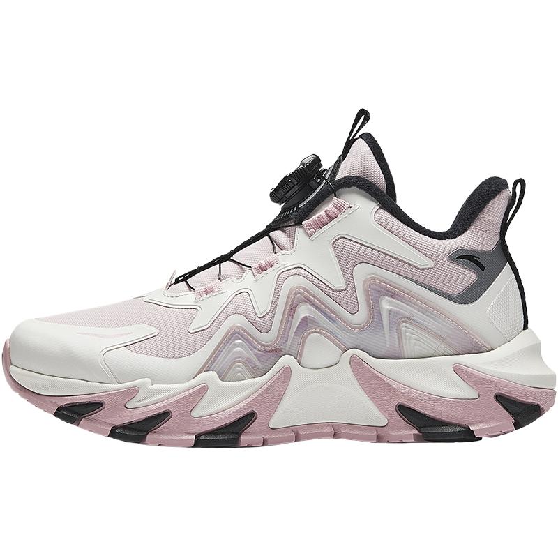 Anta Fashionable Non-Slip Durable Childrens Cotton Shoes Kids Shoes Pink White 322446914-1