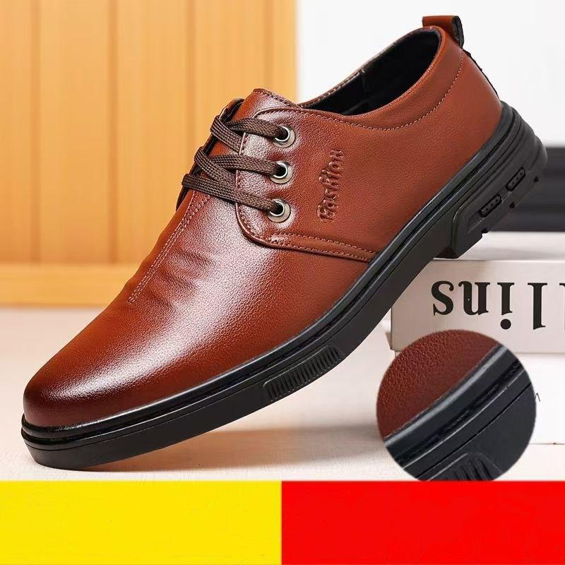

Casual men s shoes business dress casual British green wedding shoes leather shoes men s new men s leather shoes 44
