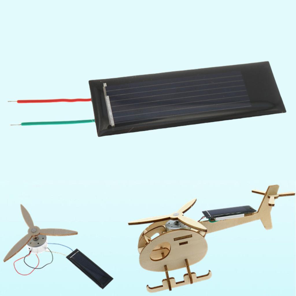 Solární panel 0,5V 130MA s dráty Zalévaný lepicí deskou Solární epoxidový panel Polysilikonová deska Modul solárních systémů Odolný