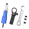 Electric Rivet Gun Adapter Aluminum Casting Housing Non-slip Handle for Cordless Drill Electric Riveting Riveter Insert