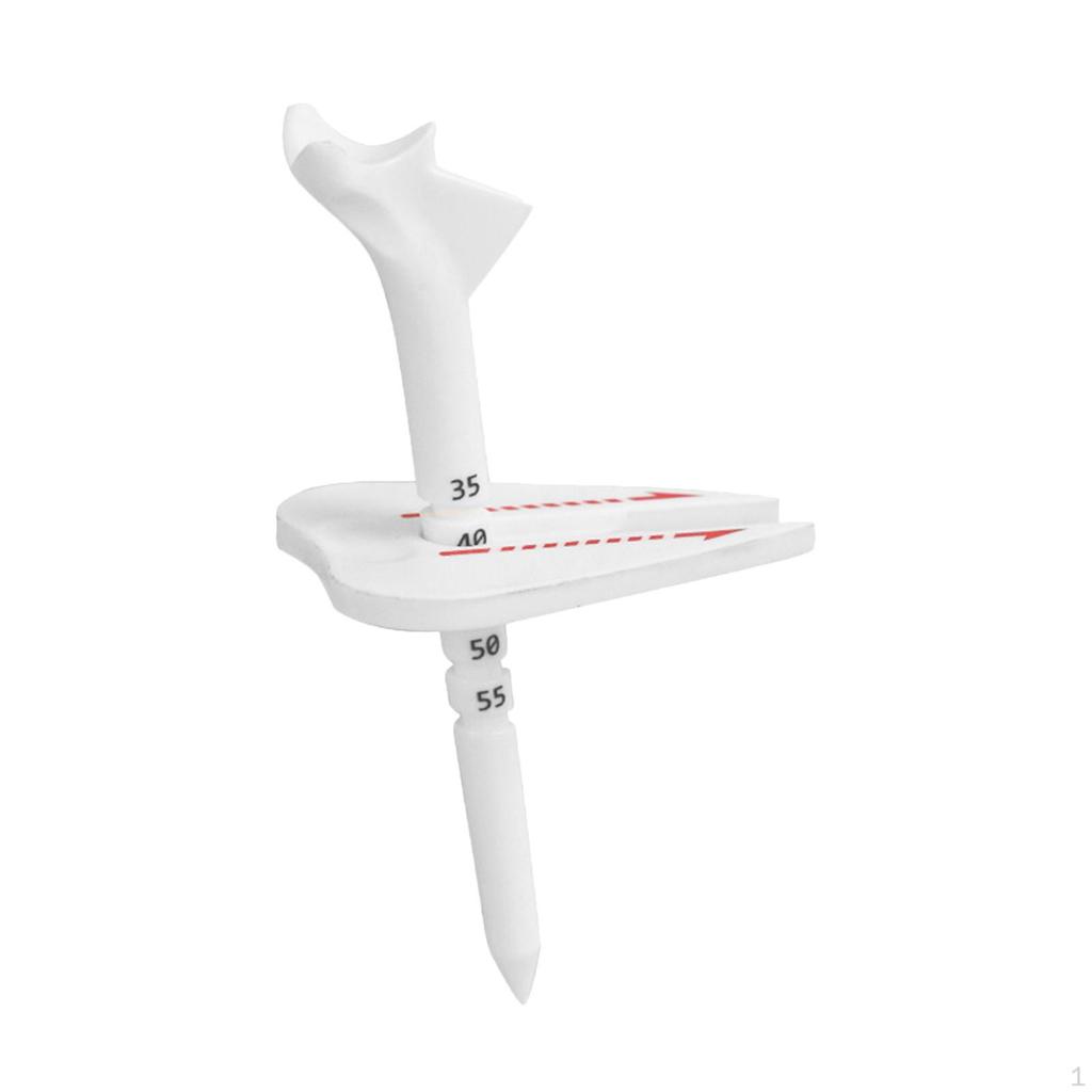 6 Pieces Golf Tee Adjustable Height Holder Positioning Unbreakable Material Suitable for Outdoor