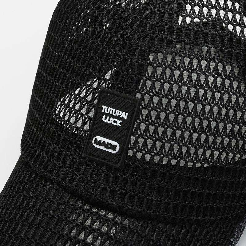 Men's Mesh Baseball Cap Summer Large Brim Sun Protection Hat Quick-Drying Hollow Out Outdoor Fishing Sunhat Breathable Snapback Trucker Sunscreen Cap