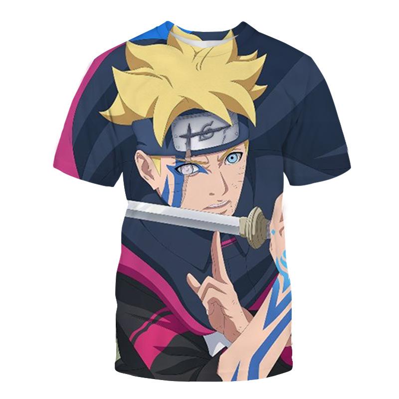 New Youth Four Seasons Breathable Mesh Naruto Men's 3D Printed T-shirt