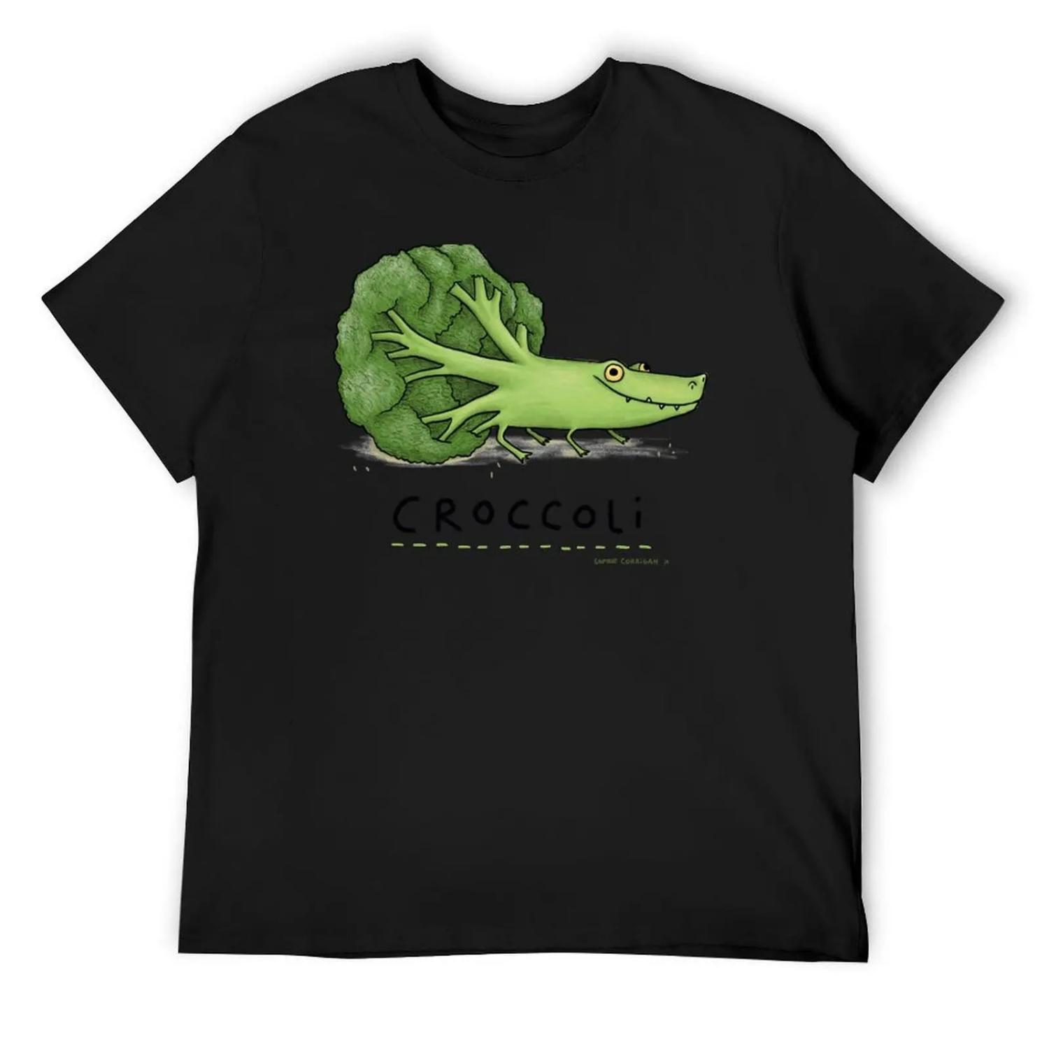 

Croccoli T-Shirt baggy shirts plus sizes funny t shirts men XXXXXL чорний