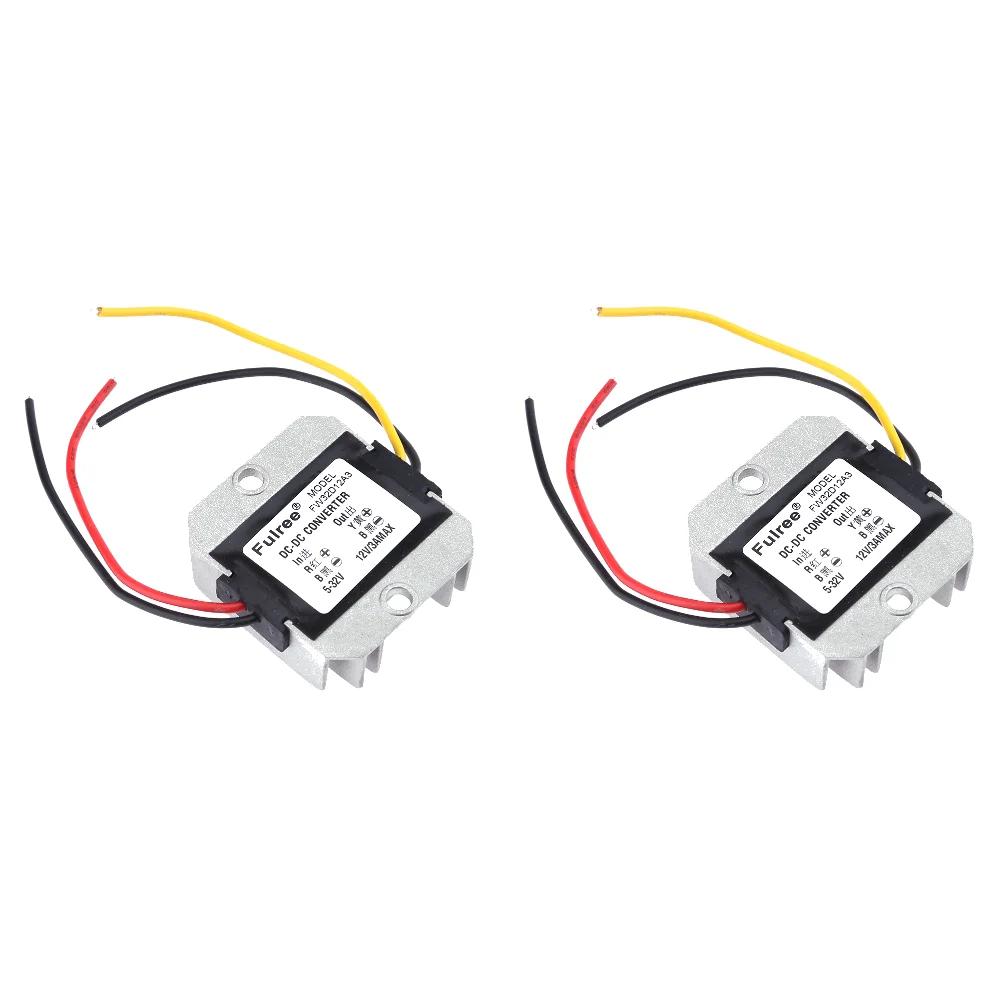 DC-DC 5-32V til 12V 3A Automatisk Spenningsregulator Strømkonverter Regulator Automatisk Step-Up Step-Down Sikkerhetsbeskyttelse