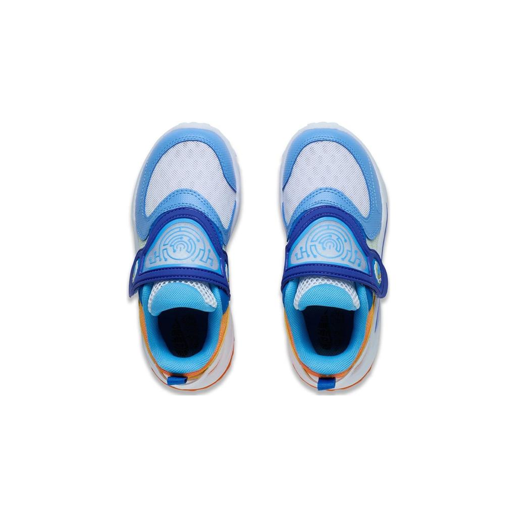 Li Ning Comfortable Versatile Breathable Lightweight Casual Shoes Kids Shoes Blue Orange YKNT048-3