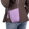 Stylish and Simple One-shoulder Messenger Bag, First-layer Cowhide Casual Mobile Phone Bag, Women's Mini Bucket Bag, Textured Women's Bag