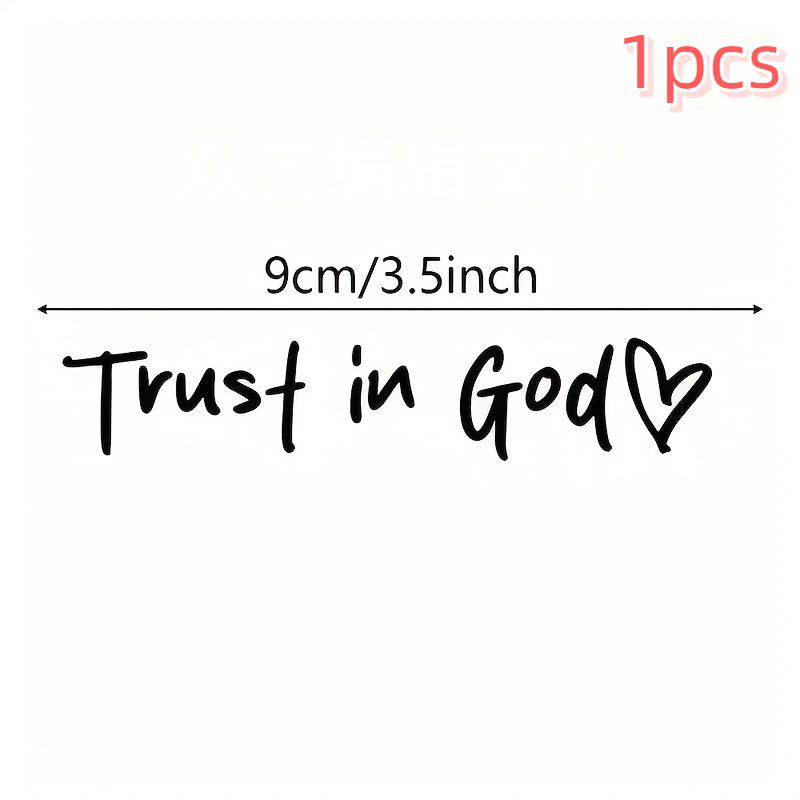 

1/2Pcs God Letter Decals Trust In God Believe In God Rearview Mirror Stickers Decoration For Cars And Motorcycles Accessories