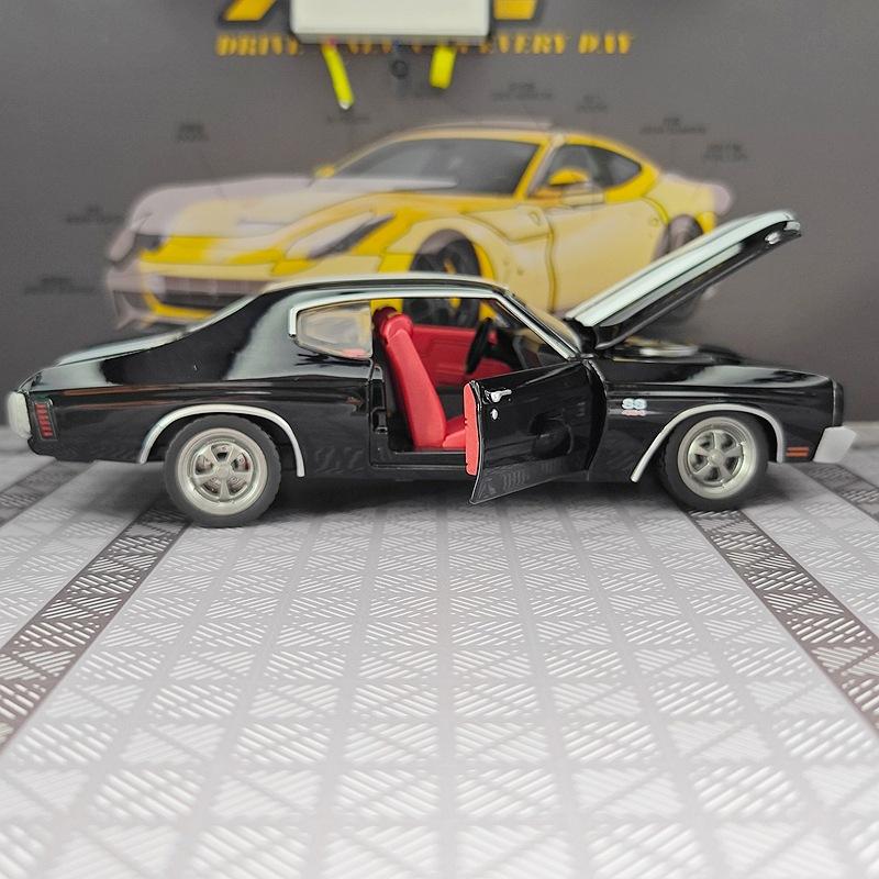 1:24 Chevrolet Chevelle SS 454 1970 Legierung Super Sportwagen Modell Metall Muscle Rennwagen Fahrzeuge Modell Simulation Kinder Spielzeug Geschenk