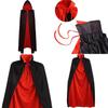 Vampire Costume Cloak With Hood For Halloween Cosplay Adults Dress Up Prop