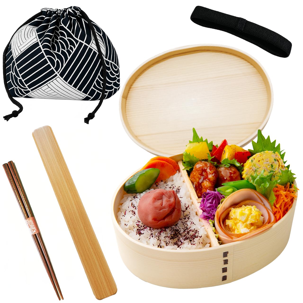 

Бенто на шнурке Белое дерево Уход за шнурком Полный набор бенто Бенто Бенто Бенто [Сумка в японском стиле] 1. коробка, (Японский кедр), 2. Палочки для еды, 3. Сумка,