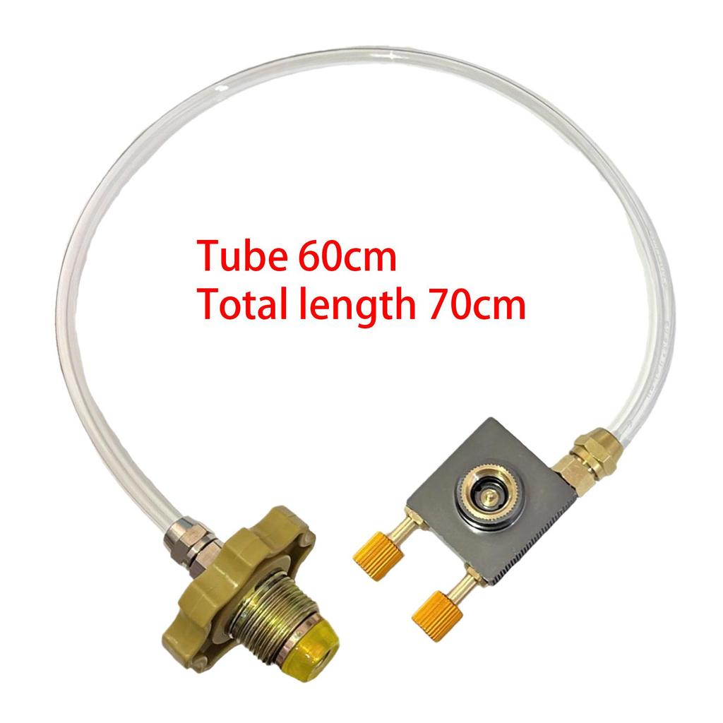 Propane Refill Adapter Metal Gas Cylinder Hose Gas Refill Adapter for Outdoor Camping Stove Hiking