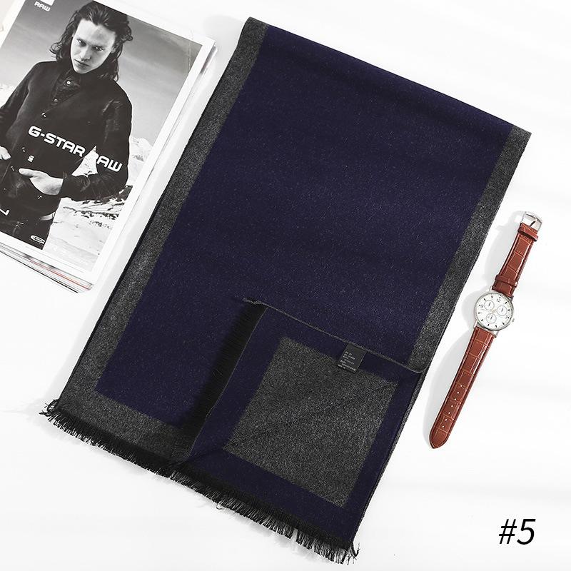 Fashion 180*35Cm Scarves Man Autumn Winter Thick Warm Cashmere Business Long Wraps Boy Classic Shawl Free Shipping Muffler