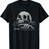 Goth Halloween Skull Graphic Printing Autumn Winter Cotton Men and Women T-shirt Short Sleeve
