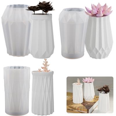 Moule en Silicone Vase DIY Goutte Gypse Vase 3D Ornement Moule Résine Époxy Plâtre Béton Pot de Fleurs Moule Décoration Maison Jardin