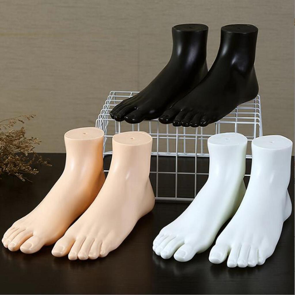 A Pair Mannequin Adult Feet Ankle Bracelet Foot for Sandal Chain Ankle Shop