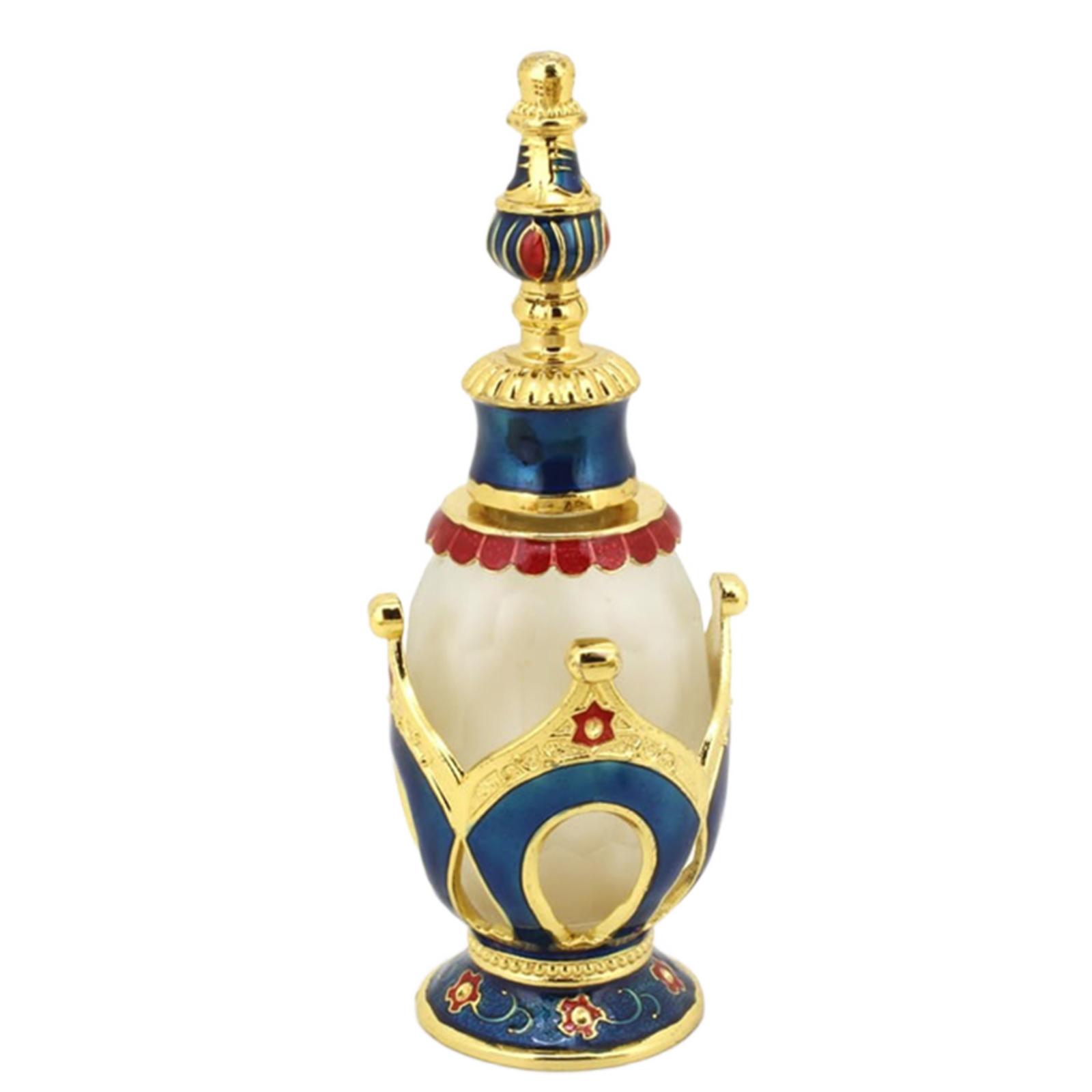 

25 мл Винтажные эфирные масла Духи Пустые бутылки для хранения Бутылки Винтажные пустые искусственные разноцветные многоразовые банки синий