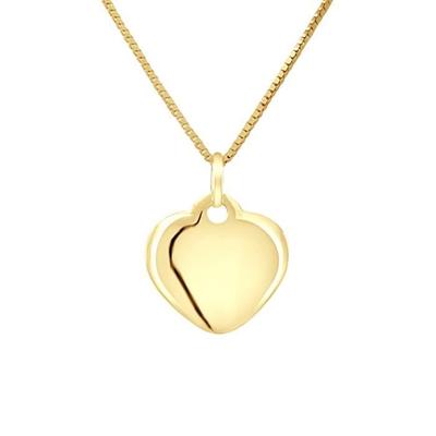 Children's Pendant - LÉA &; ARTHUR - Heart - 375 Yellow Gold - Hypoallergenic Jewelry - Prestige Case
