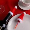 10pcs Christmas Santa Hats Flatware Holder Dinner Table Decorations Party Supply