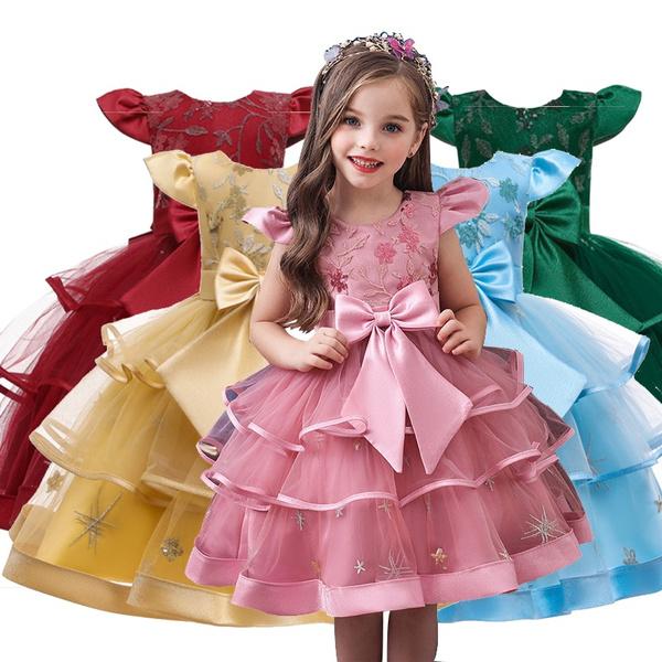 

Кружевное платье для девочки принцессы для 3-10 лет Одежда для вечеринки для девочек Детская пачка Цветочные платья для выпускного вечера