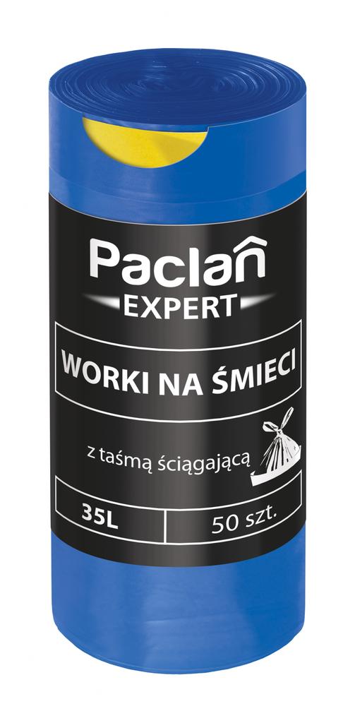 Paclan Expert Universal Garbage Bags With Tape 35L 50 Pcs