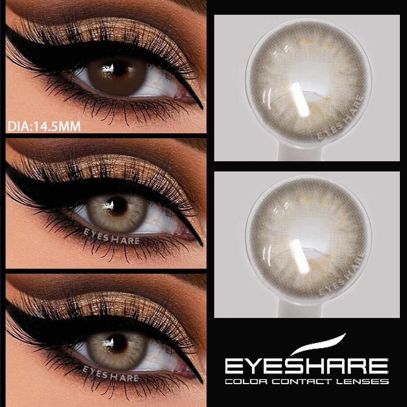 1 Pair Colored Pupils for Gray Color Eyes Green Color Contact Lenses Cosmetics Natural Blue Lenses for Makeup Yearly
