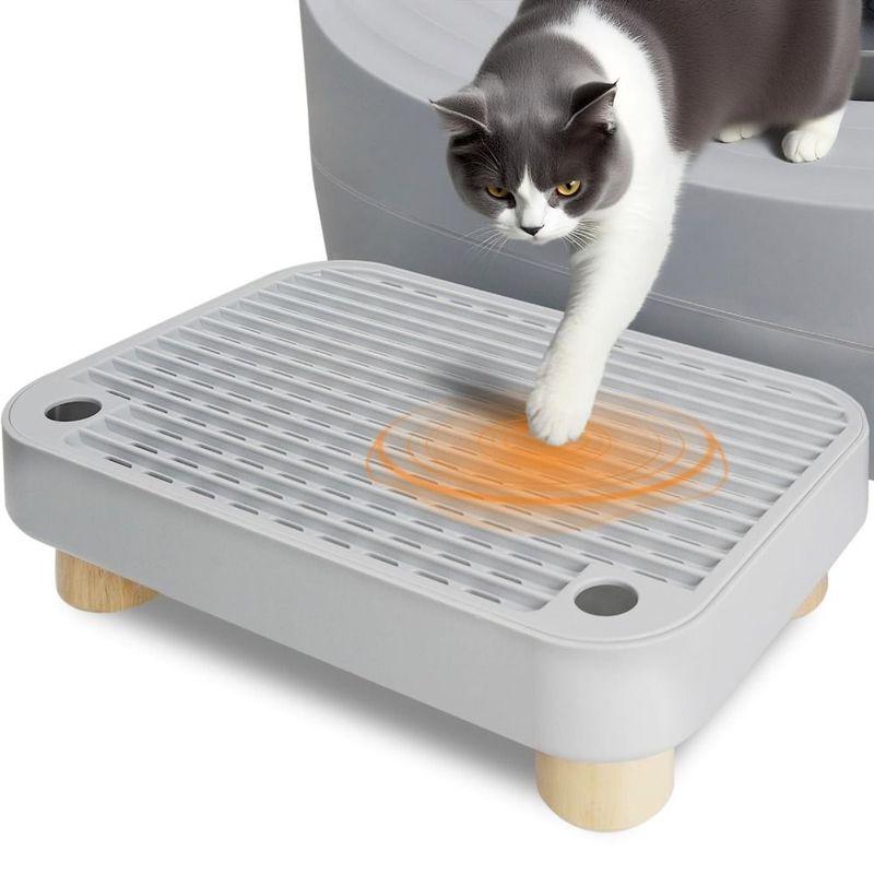 Premium Washable Litter Box Step Removable Waterproof Litter Sifter Box Easy Clean Stable Pet Cleaning Supplies Kitten