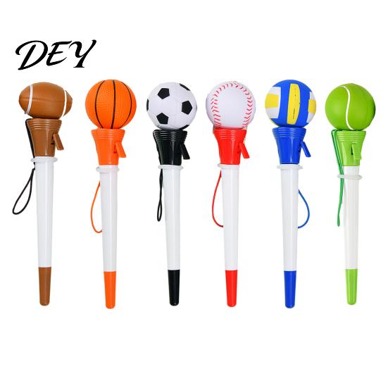 Novelty Sports Theme Pens Sport Funny Writing Pen, Volleyball/Tennis/Rugby/Basketball/Football/Baseball Design, Creative Decompression Comfortable