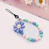 Love Heart Bead For Phone Strap Charm Chain Knot Cellphone Lanyard Phone Wrist Strap Hand-held Short -lost Pendant