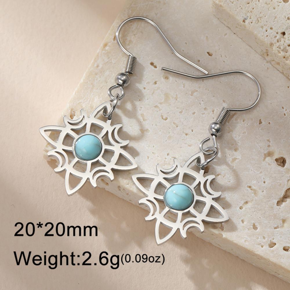 Dawapara Hexenknoten Ohrringe für Damen Irischer Glücksbringer Ohrhänger Edelstahl Schmuck Geburtstag Valentinstag